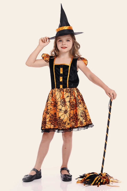 Spider Girl Dress Kid Halloween Costume