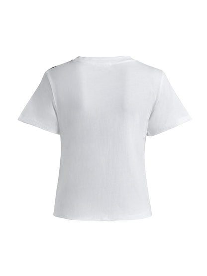 Cat Print Short Sleeve Tee