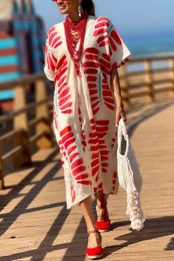 Kimono Sleeve Oversized Blouse Dress