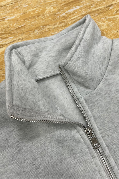 Casual Half Zip Pullover Sweatshirt