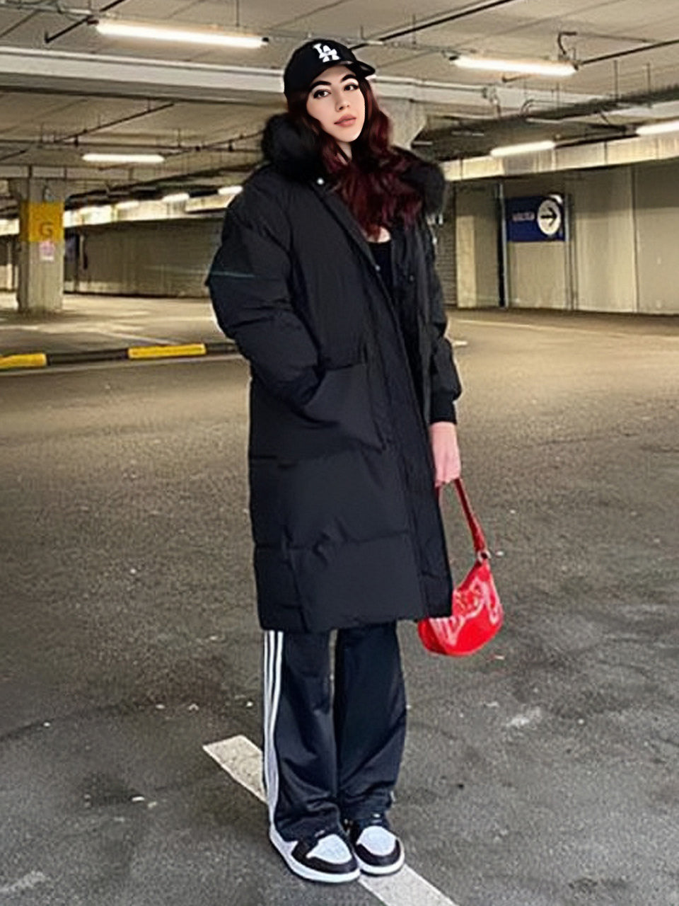 Puffer Coats For Women Ecru White Thicken Winter Outerwear