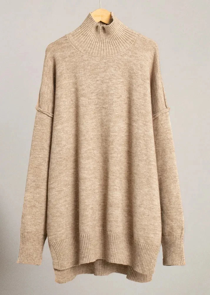 Luxe Comfort - Oversized Knit Sweater and Pants Set