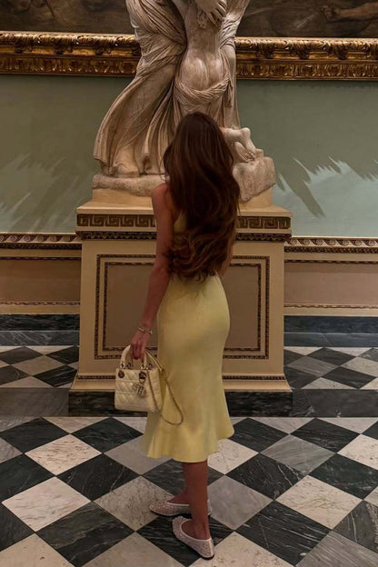 Slim Fit Button Knit Maxi Dress