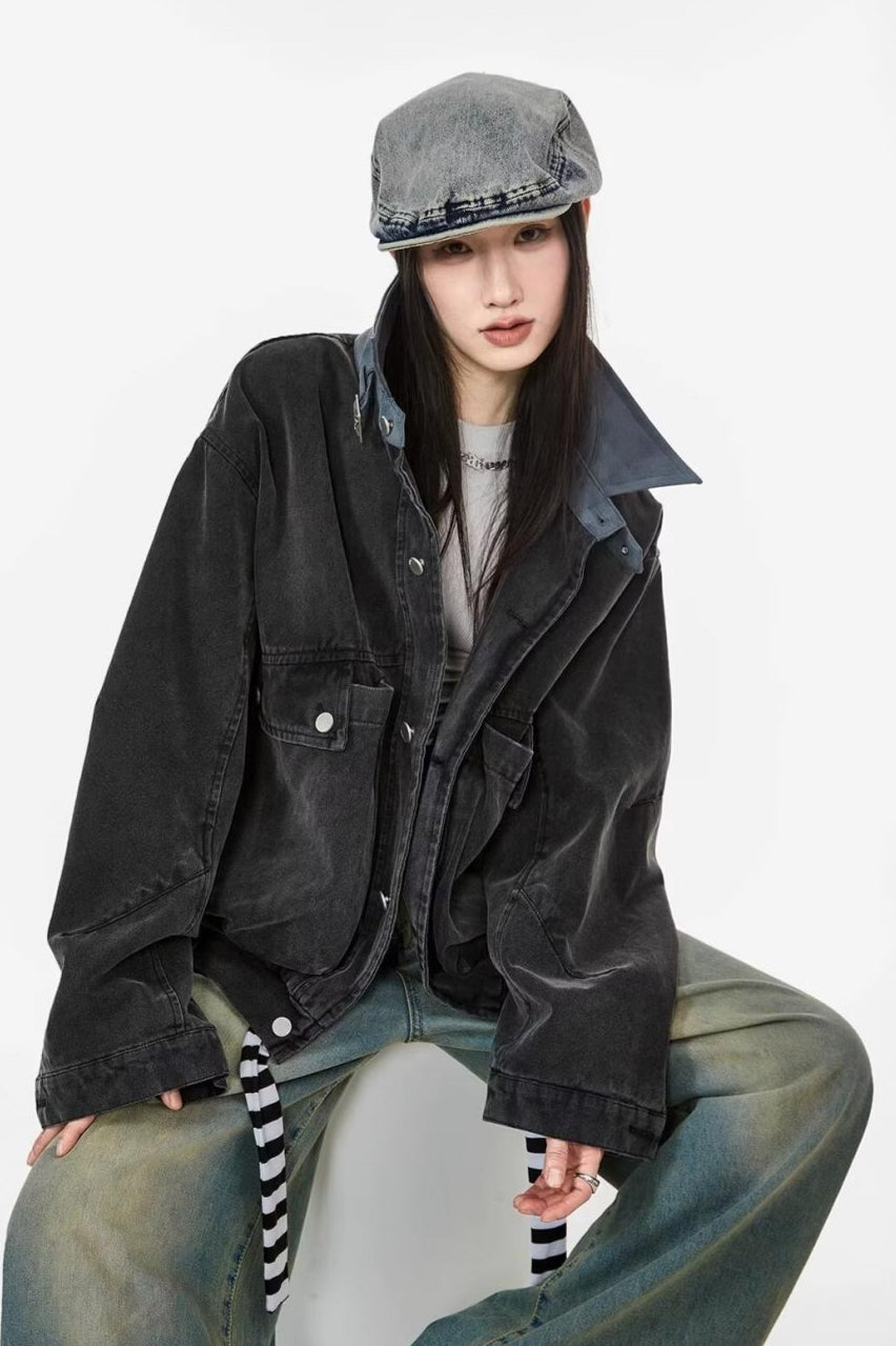 Relaxed Fit Workwear Pocket Jacket