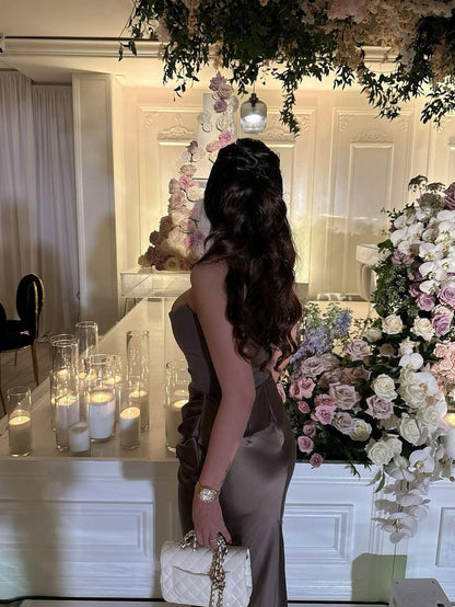 Velvet Sera Tube Corset Ruched Maxi Dress