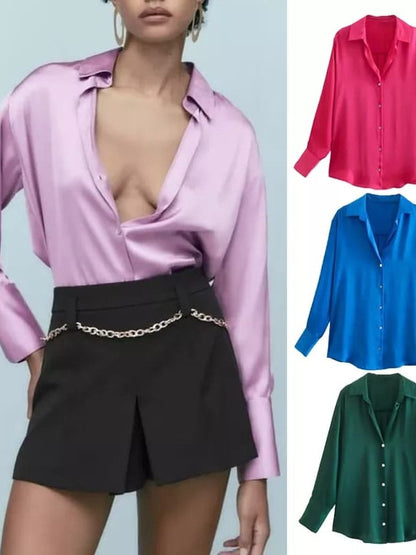 Satin Shirt Plain
