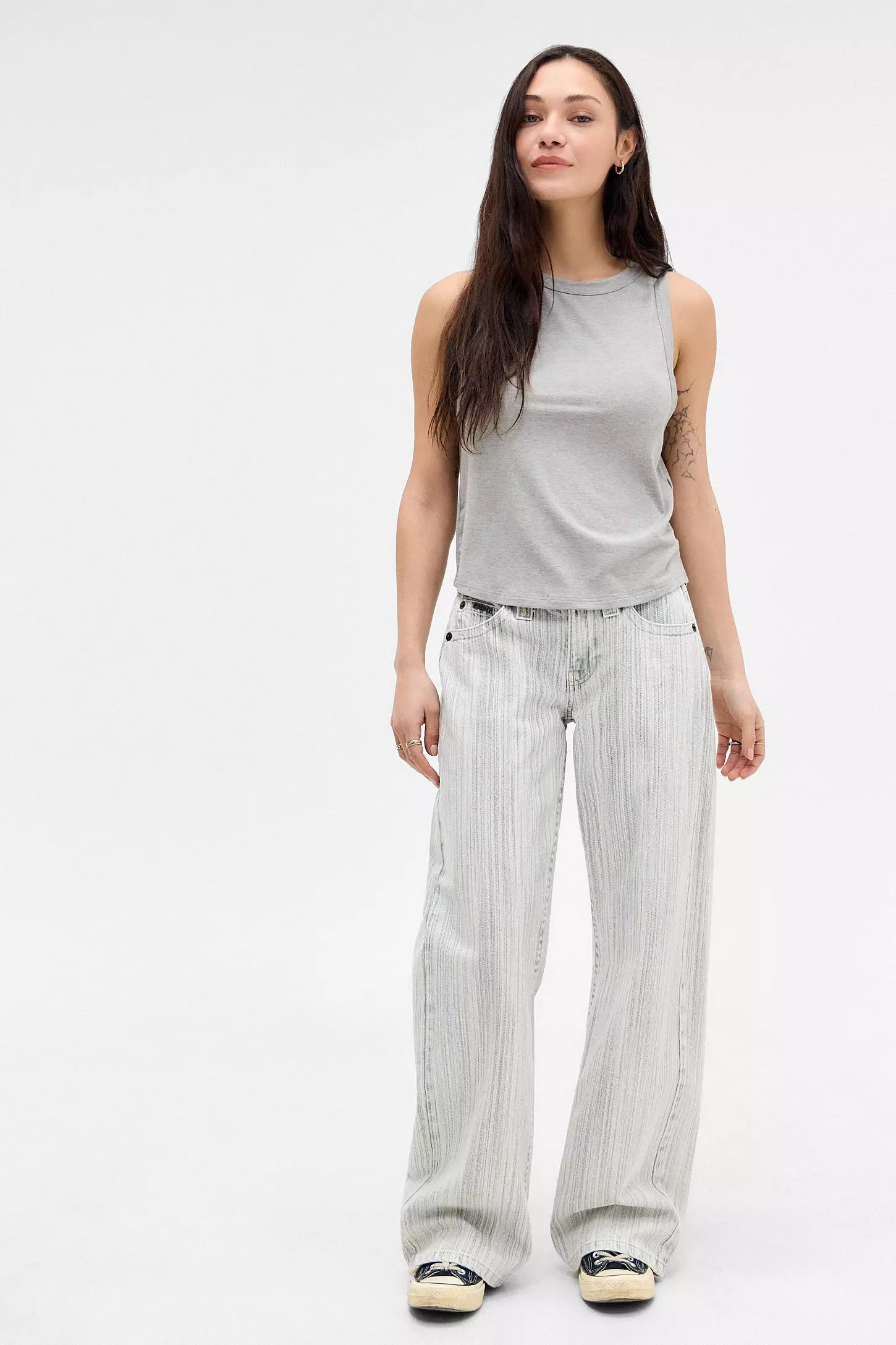 Low Rider Striped Jeans – Classylooker