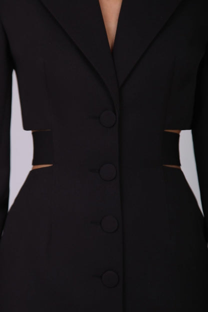 Antonia Cut Out Blazer Midi Dress