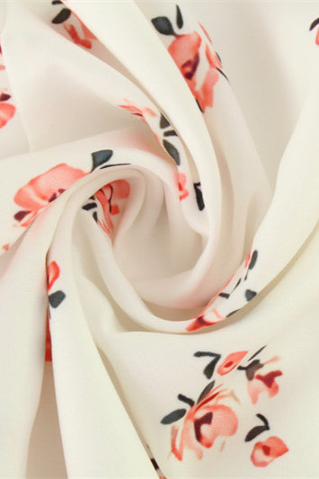 Floral Puff Sleeve Backless Maxi Dress