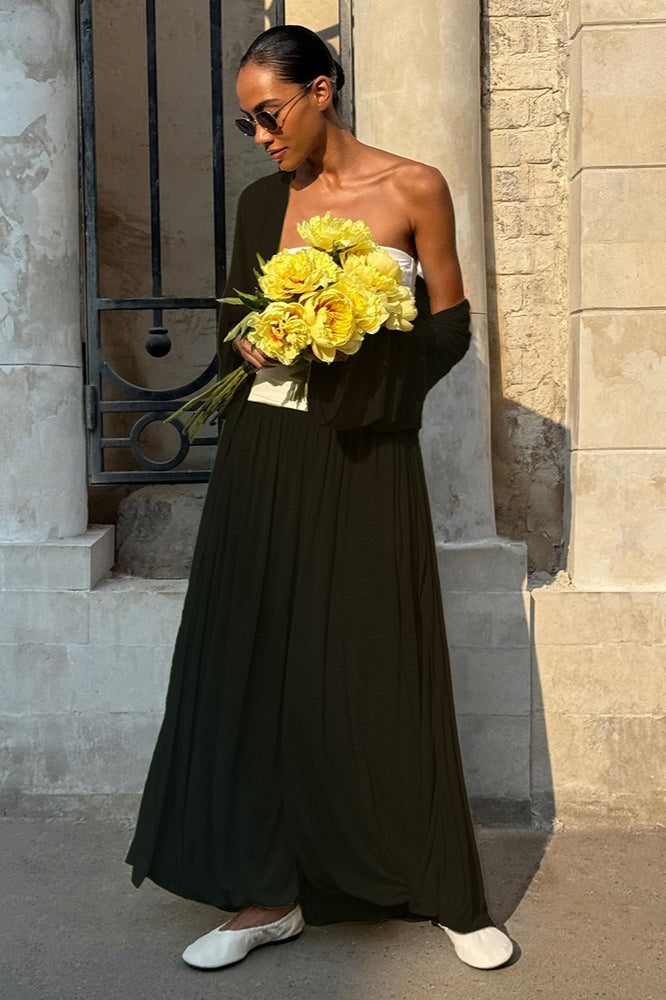 Casual Long Cardigan with Lantern Pants Two Piece Pants Set