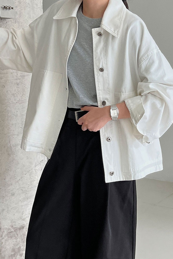 Utility Lapel Fleece Jacket