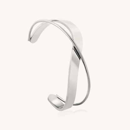 Vintage Geometric Open Bangle Bracelet