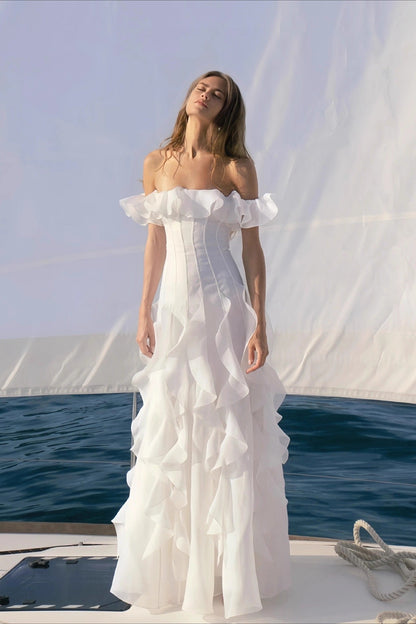 Elegant Party Off Shoulder Wedding Dress