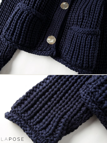 Candice Thick Knit Sweater Cardigan