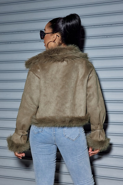 Vintage Suede Short Jacket  Jacket