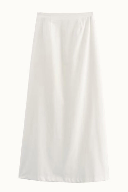 Tie Strap Sleeveless Top High Waist Skirt Set