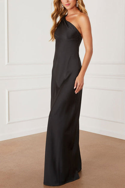 Zaine One Shoulder Maxi Dress