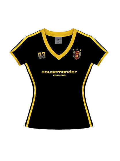 Retro V Neck Short Sleeve Tee
