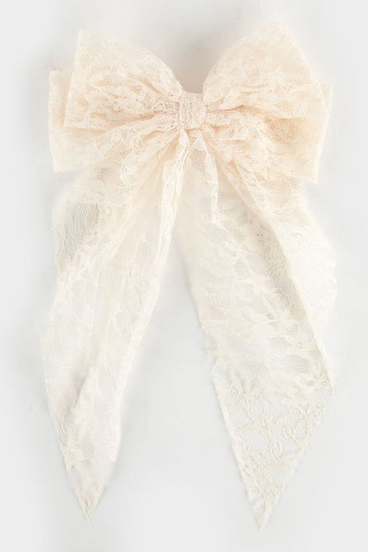 Double Bowknot Lace Hair Clip