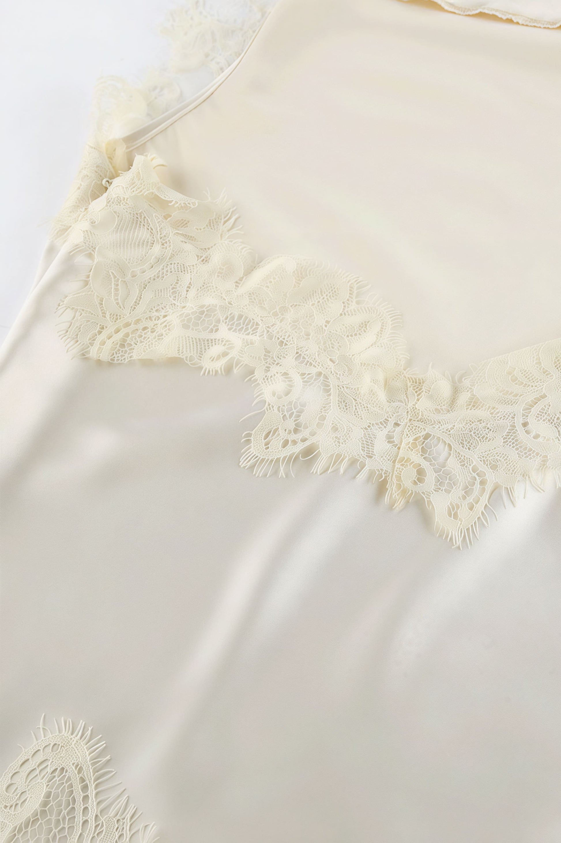 Lace Trim Cowl Neck Halter Satin Cami Top and Mini Skirt Set