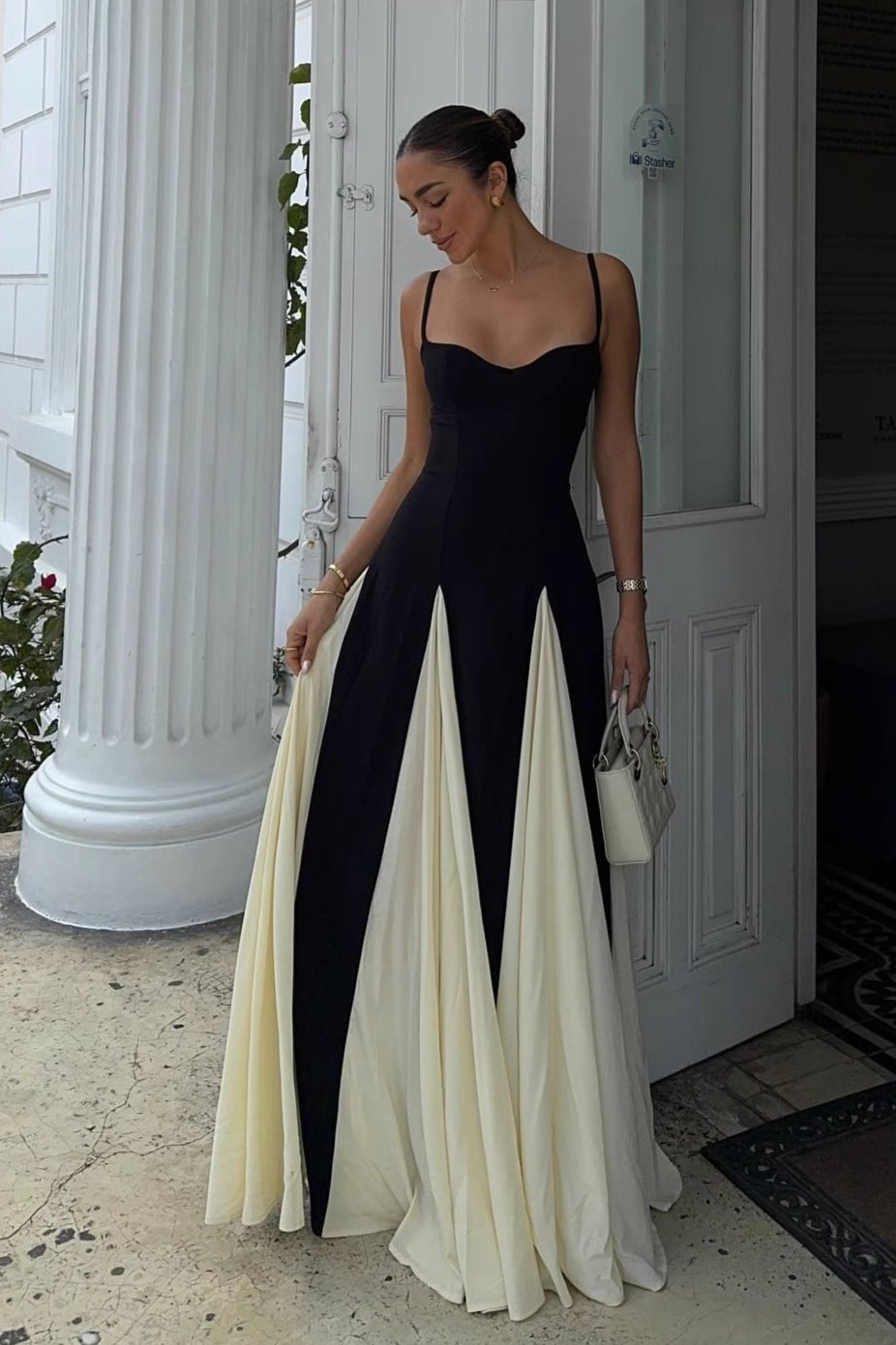 Colorblock Cami Maxi Dress