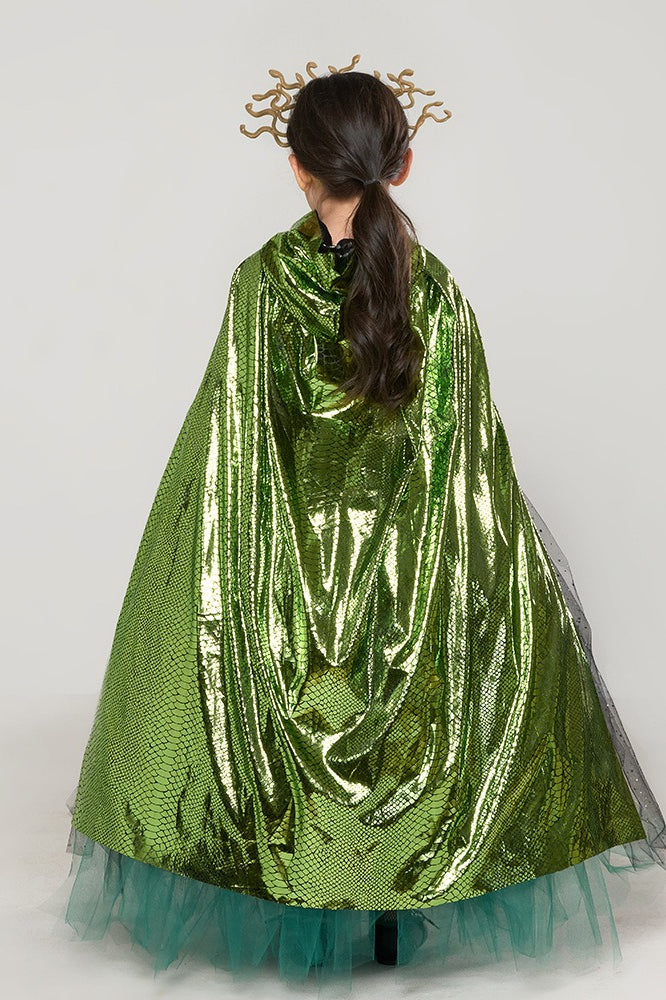 Green Medusa Dress Kid Halloween Costume
