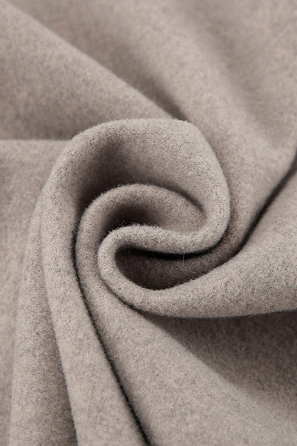 Brown Double-Breasted Blazer Coat