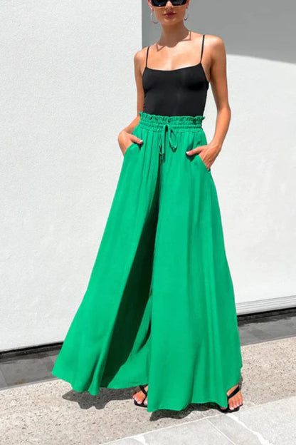 ON MY HEART WIDE LEG LINEN PANTS - 4 COLORS