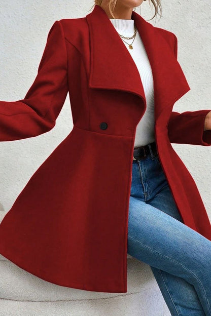 Belted Wool Long Coat
