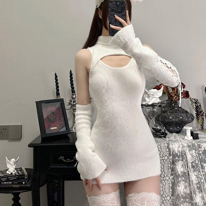 White Hollow Dress