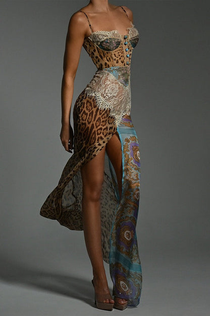 Chiffon Strapless Slip Dress