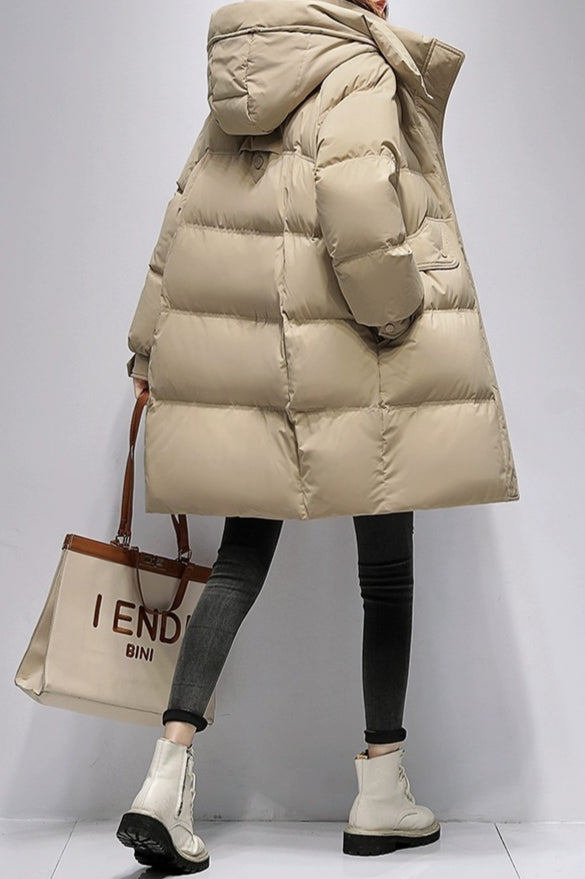 Long Oversize Insulated Puffer Jacket