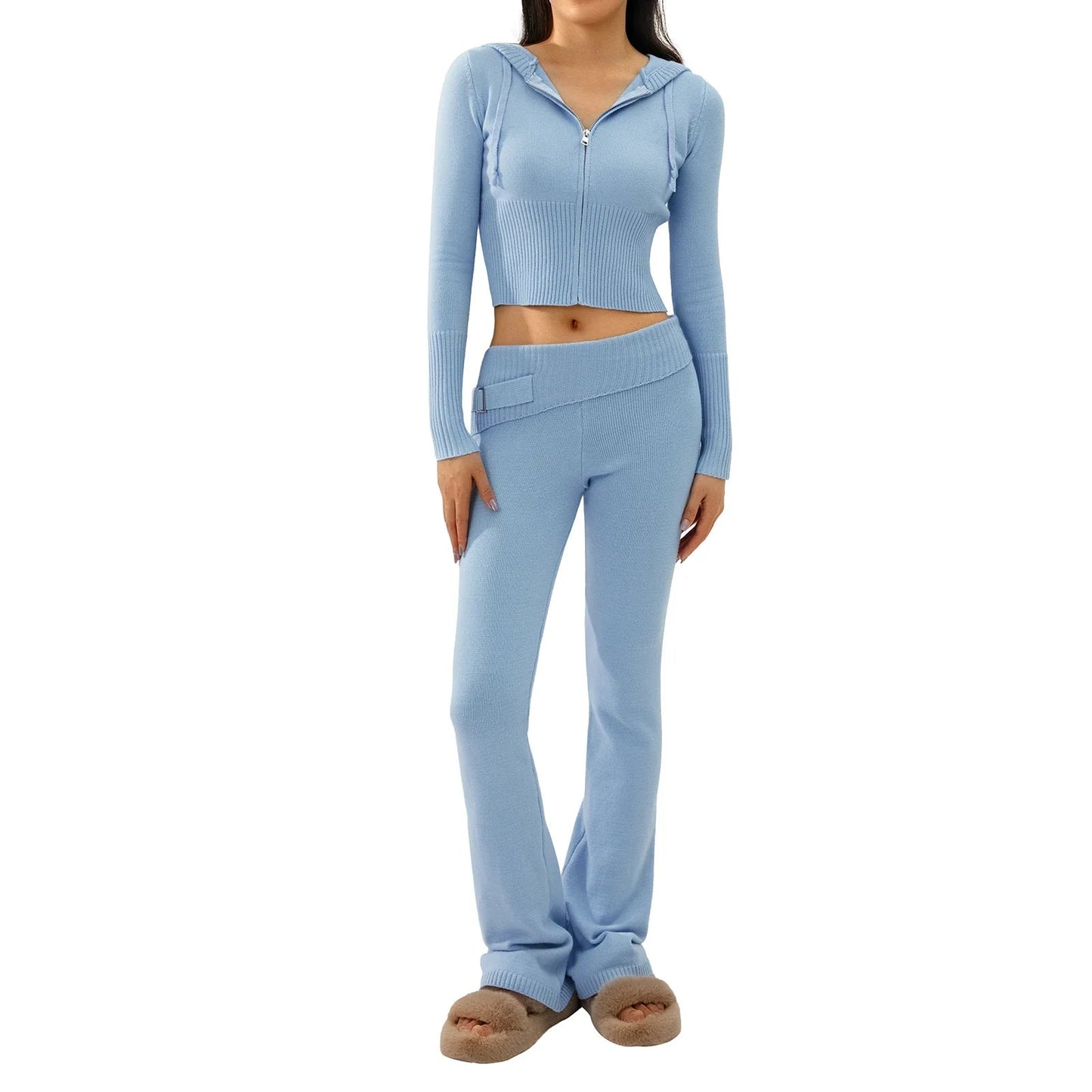 Cozy Ribbed Knit Lounge Set