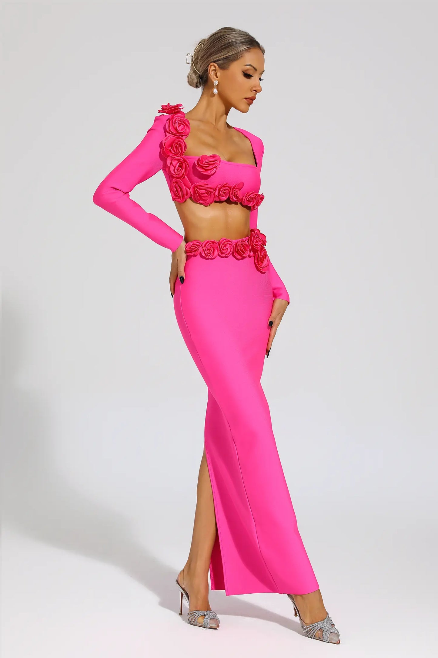 Abel Rose Red Rose Flower Set