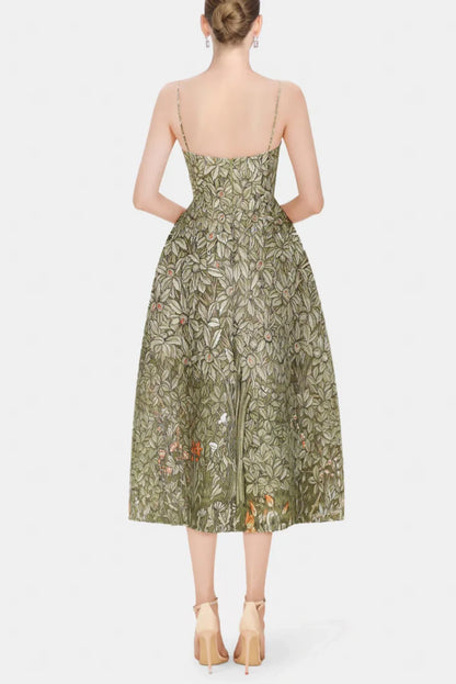 Abequa Jungle Print Midi Dress