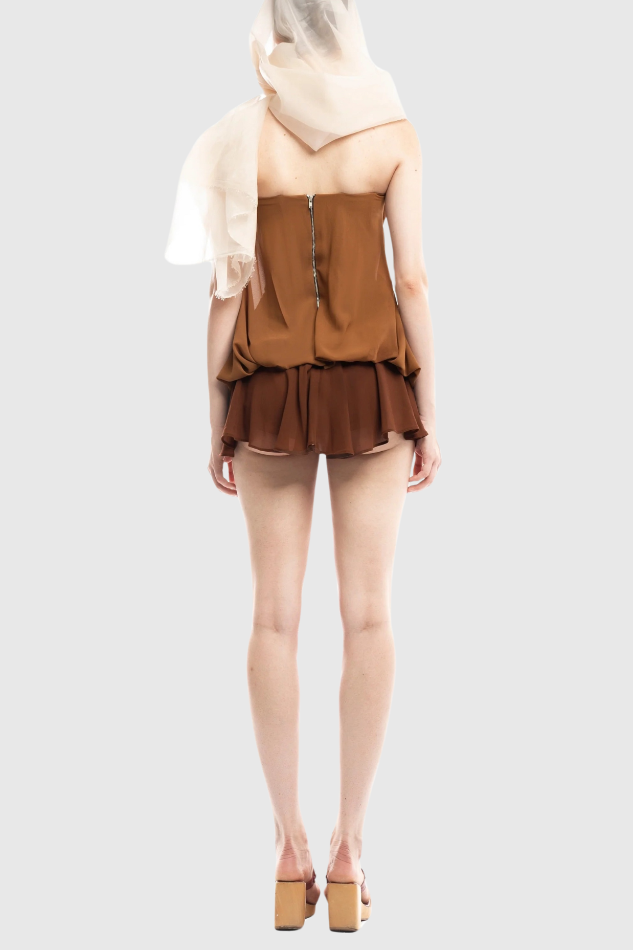 Acosta Strapless Butterfly Embellished Mini Dress