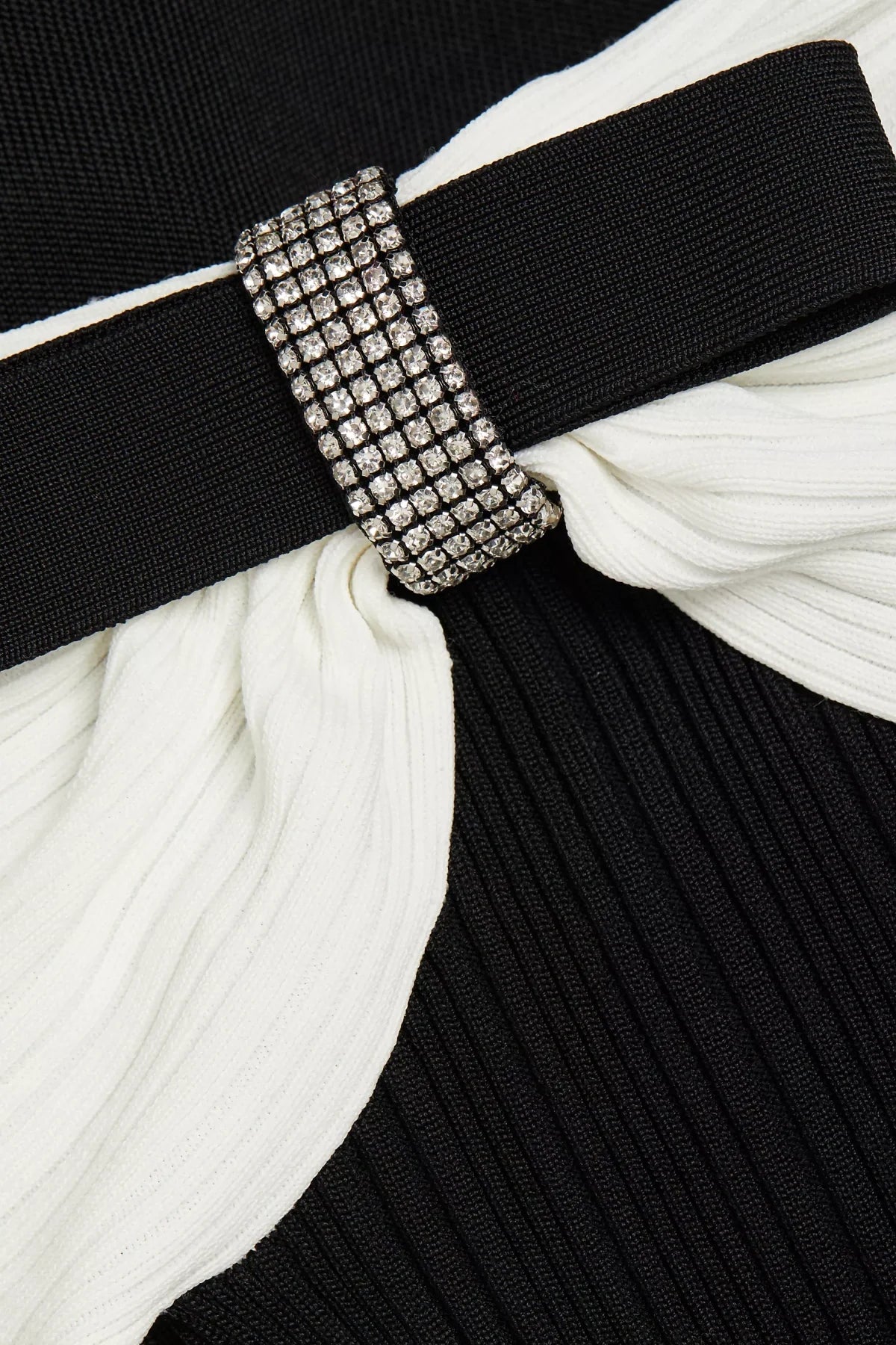 Adagio Bow Off Shoulder Knit Mini Dress