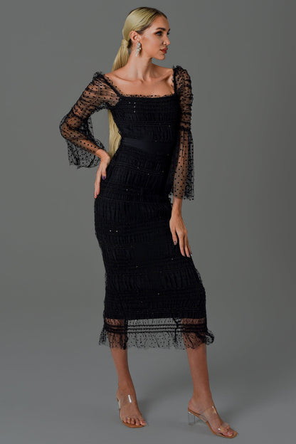 Adasa Mesh Midi Dress