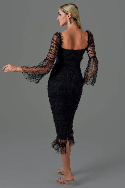 Adasa Mesh Midi Dress