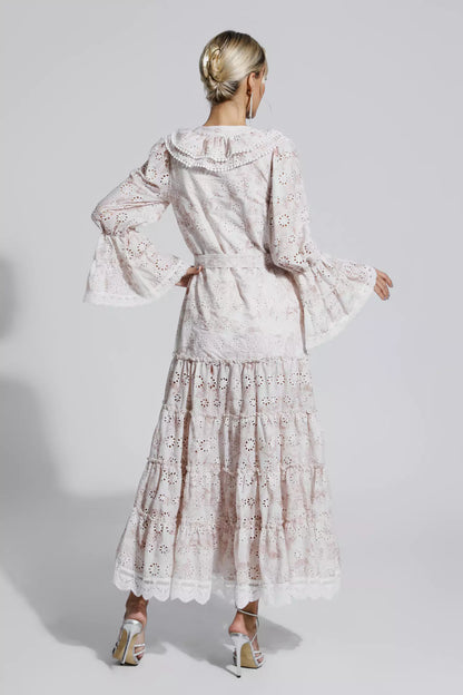 Adrianna Khaki Lace Ruched Maxi Dress