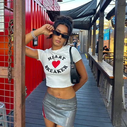 Aesthetic Y2k Gothic Crop Top T-shirt