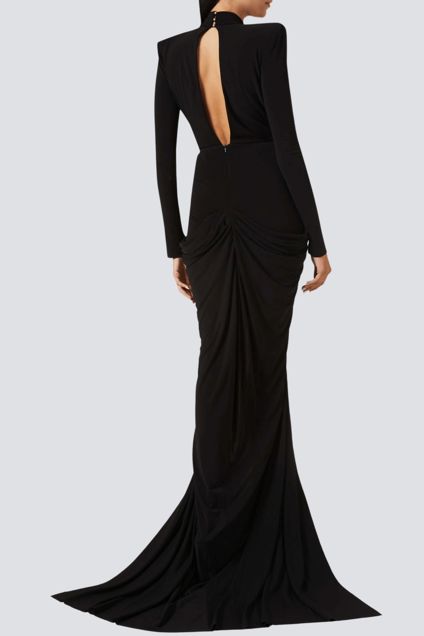 Agata V-neck Ruched Maxi Dress