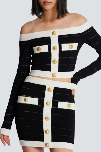 Aila Off Shoulder Knit Top