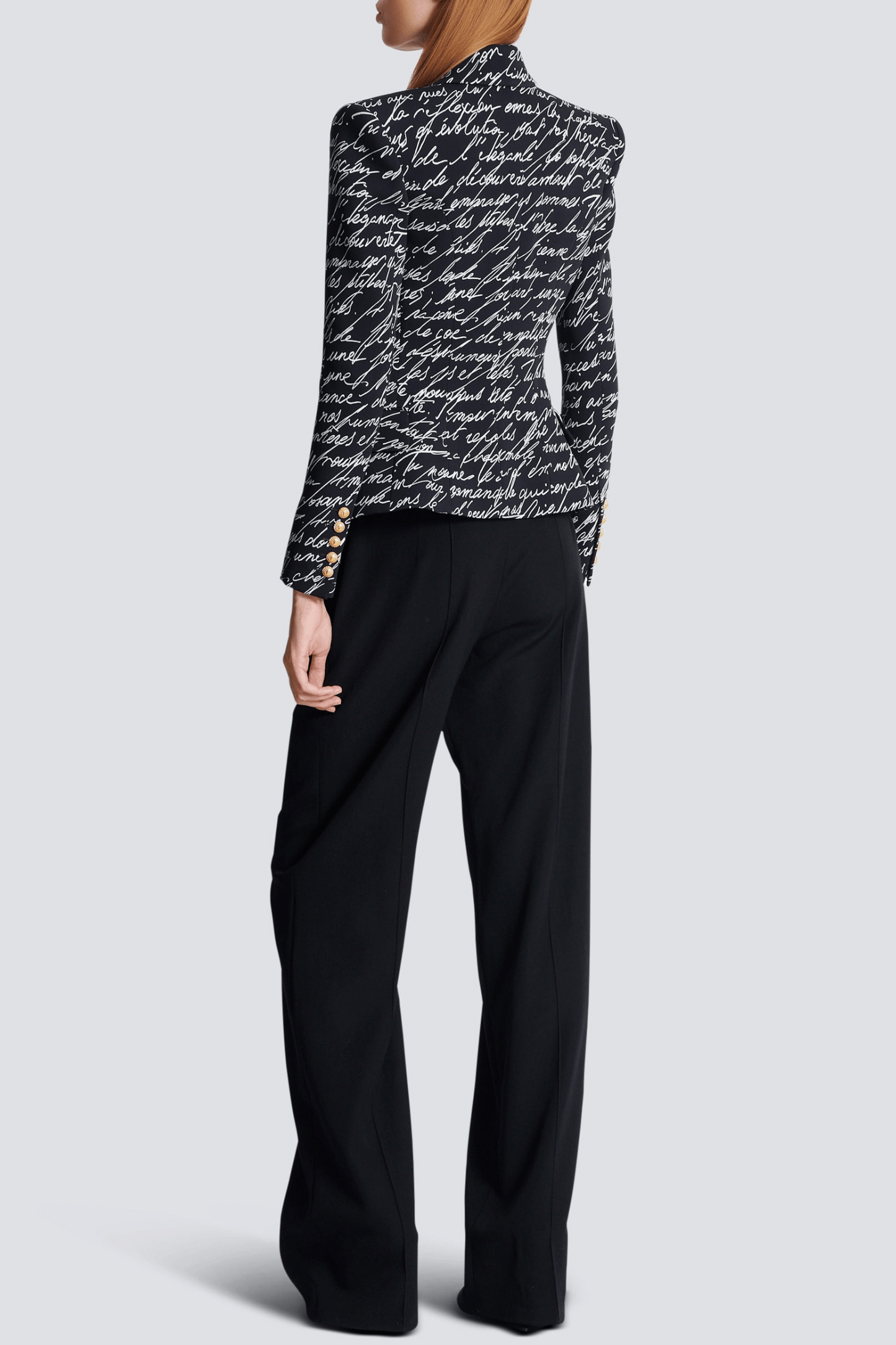 Ailis Print Buttoned Blazer