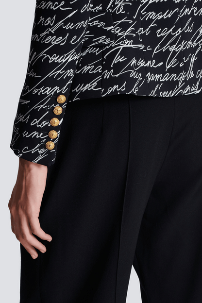 Ailis Print Buttoned Blazer