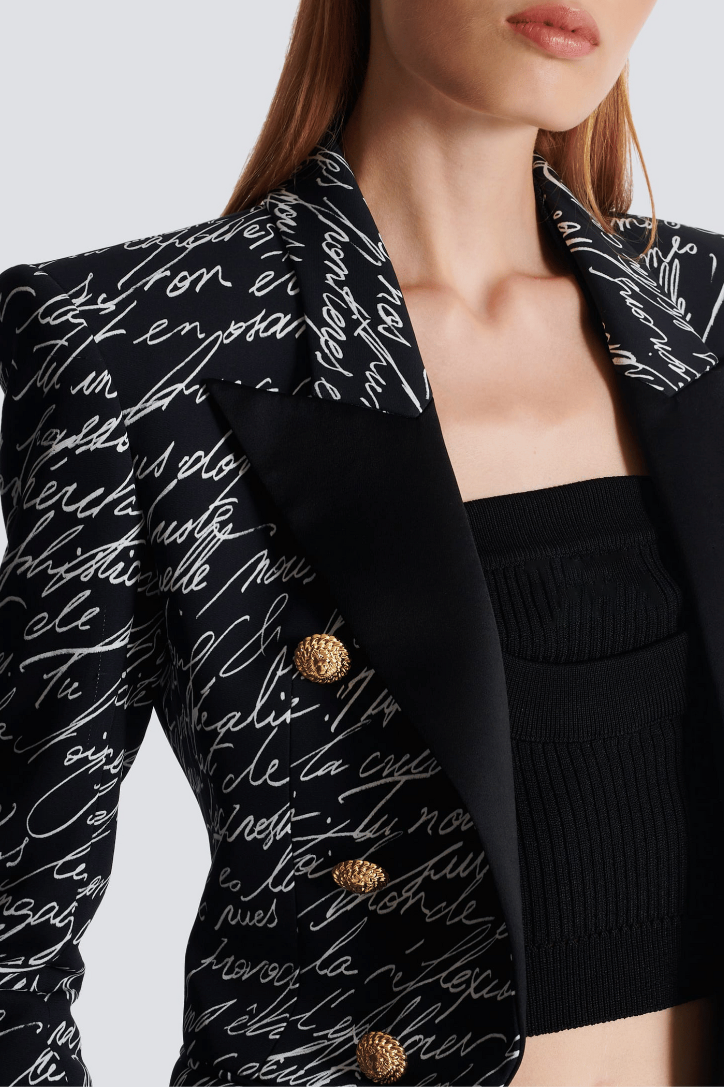 Ailis Print Buttoned Blazer