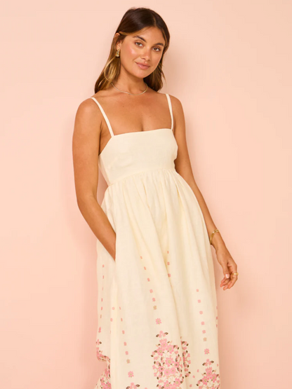 Marigold Floral Maxi Dress