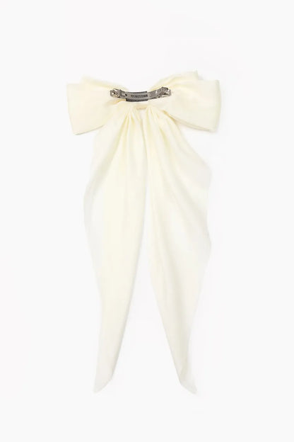 Albine Beige Bowknot Hair Clip