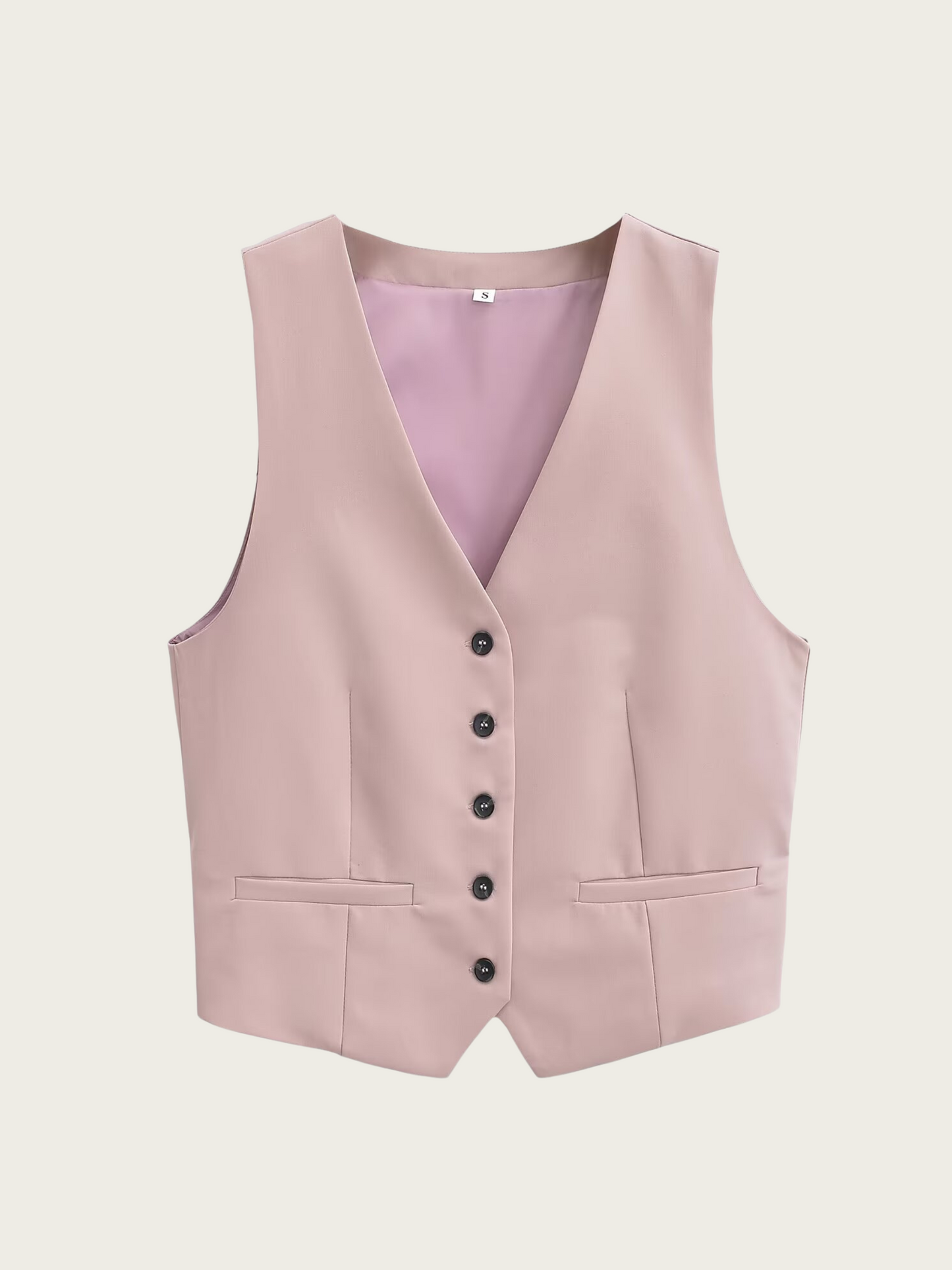 Alaa Button-Up Crop Vest