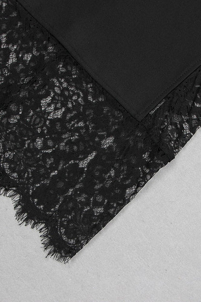 Alexandria Lace Maxi Bandage Dress - Black